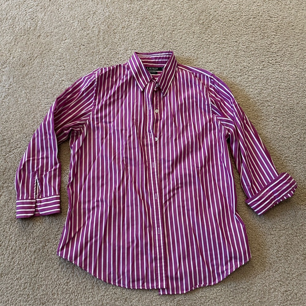 Ralph Lauren Striped Pink Shirt